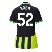 Maglie da calcio Manchester City Oscar Bobb #52 Seconda Maglia Femminile 2024-25 Manica Corta